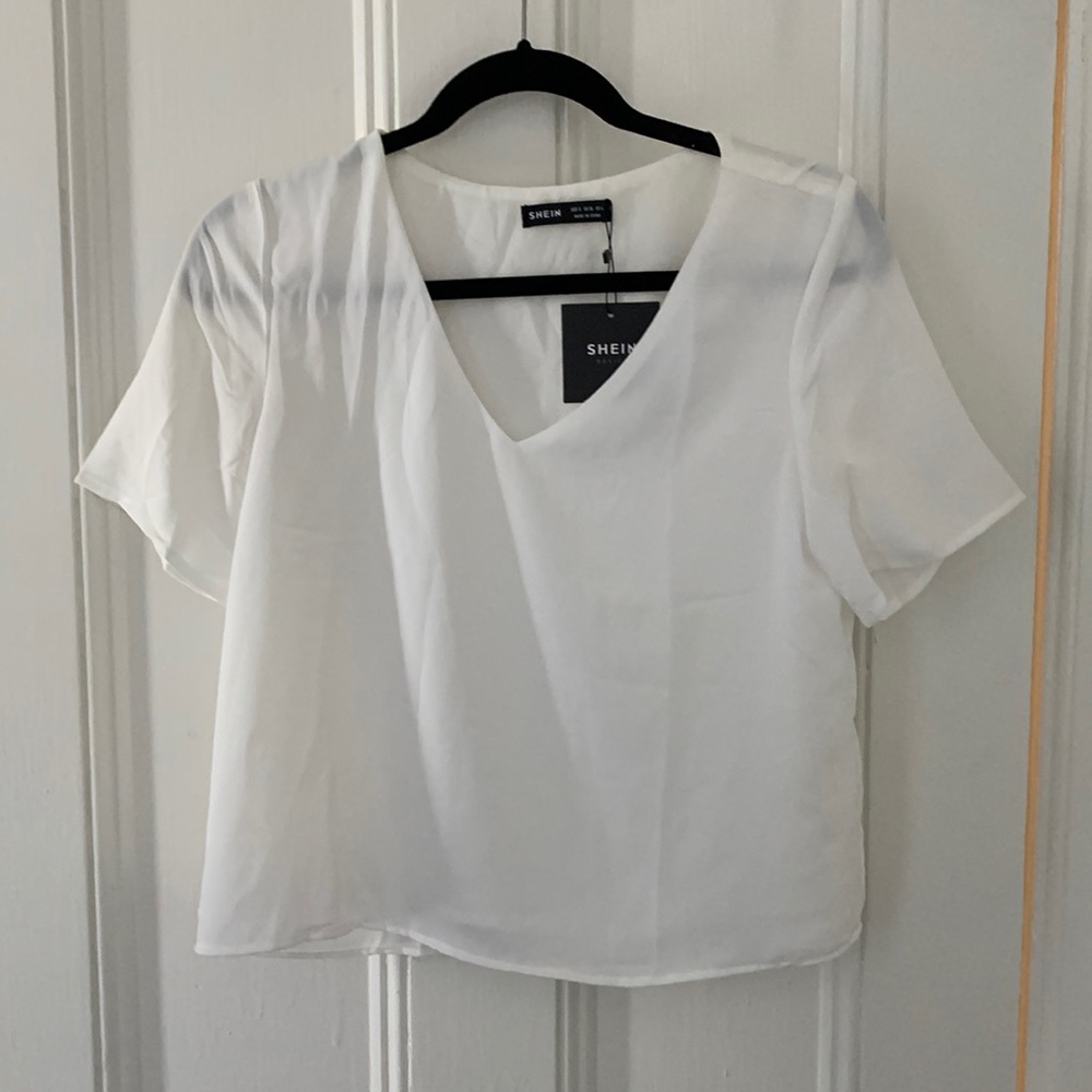 Small white shein shirt